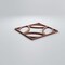 Ekena Millwork Extra Small Crosby Decorative Fretwork Wood Wall Panels, Walnut, 7 3/8"W x 7 3/8"H x 3/8"T WALW08X08X0375CROWA - alternate 3